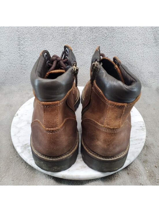 Flag Ltd Shoes Mens Size 10 Marsen Brown Leathe Cap Toe Hiker Boots Boots *Read* main image 9